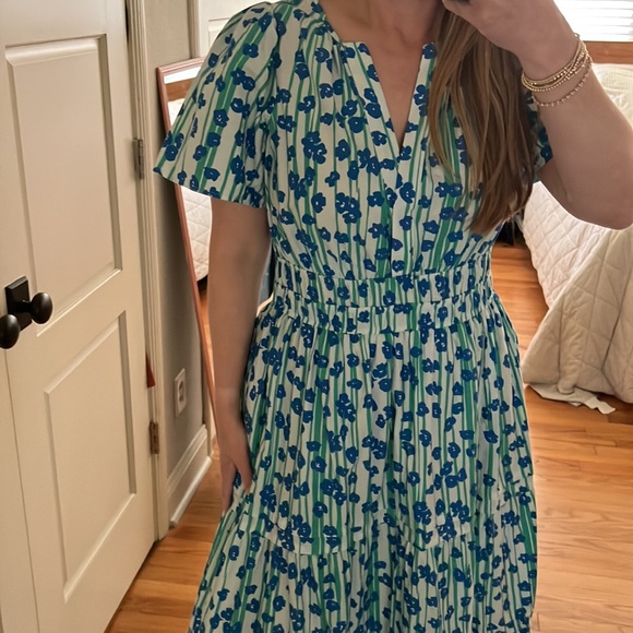 Anthropologie Sommerset Maxi Dress poppies striped large - Picture 5 of 16